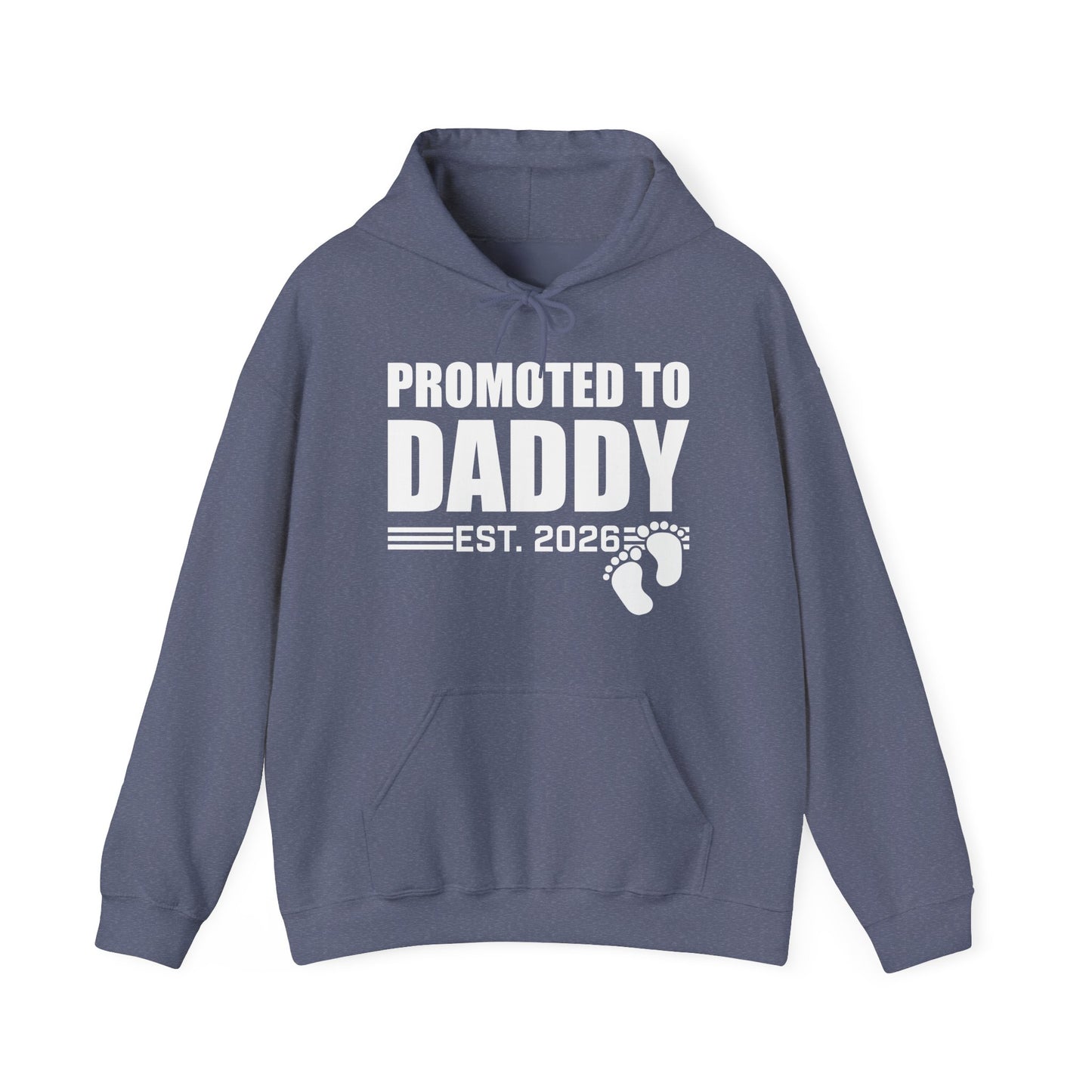 Mens Promoted To Daddy 2026 Pregnancy Announcement Gift Hoodie