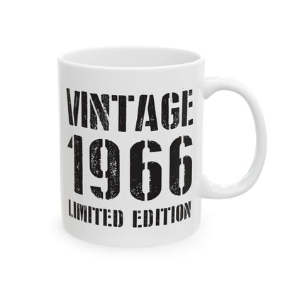 Funny Vintage 1966 60th Birthday Gifts 60 Year Old Coffee Mug For Men Women