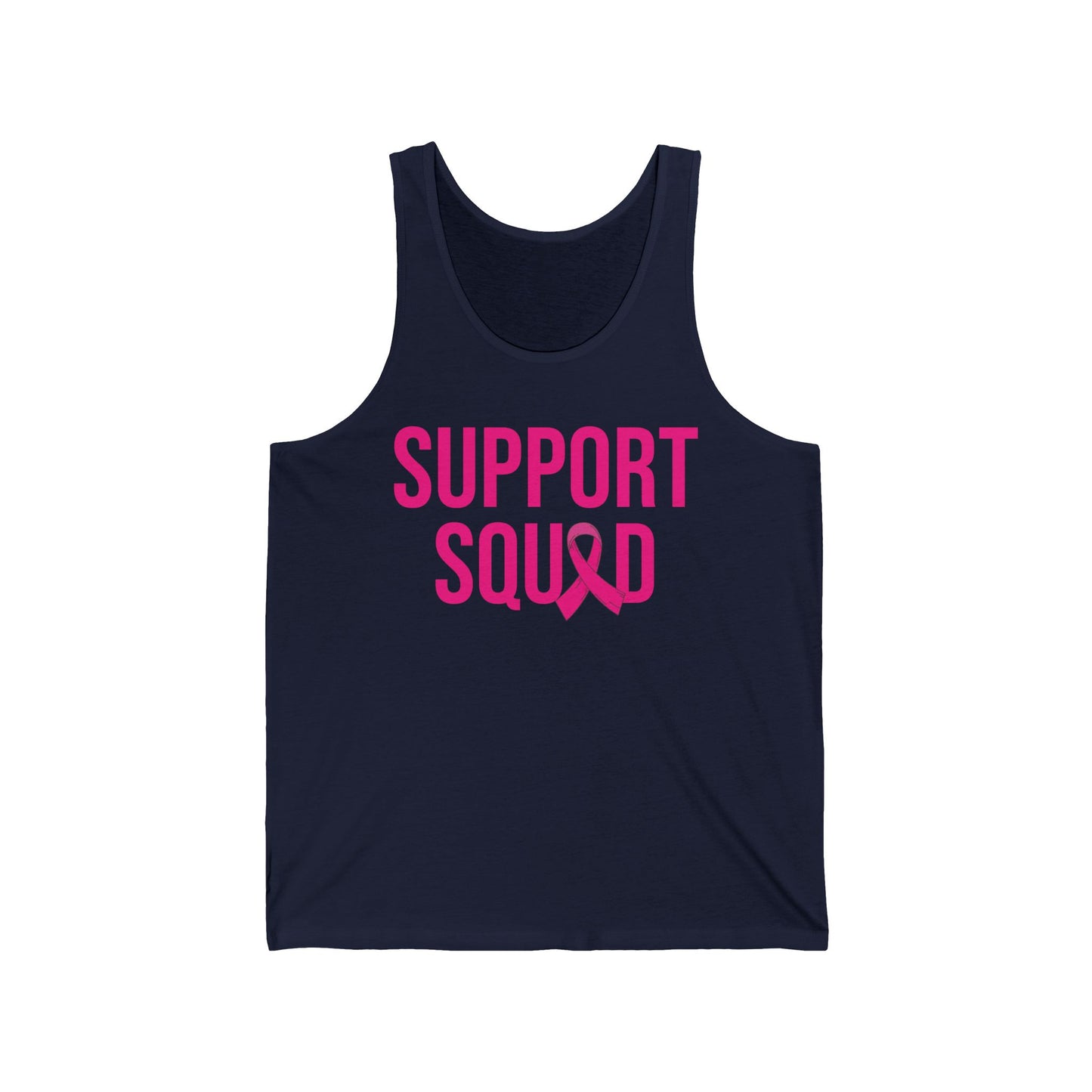 Support Squad Breast Cancer Warrior Awareness October Pink Tank Top