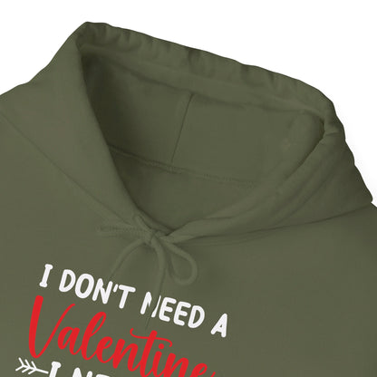 Funny I Don't Need A Valentine I Need A Nap Anti Valentines Day Hoodie For Men Women Hoodie