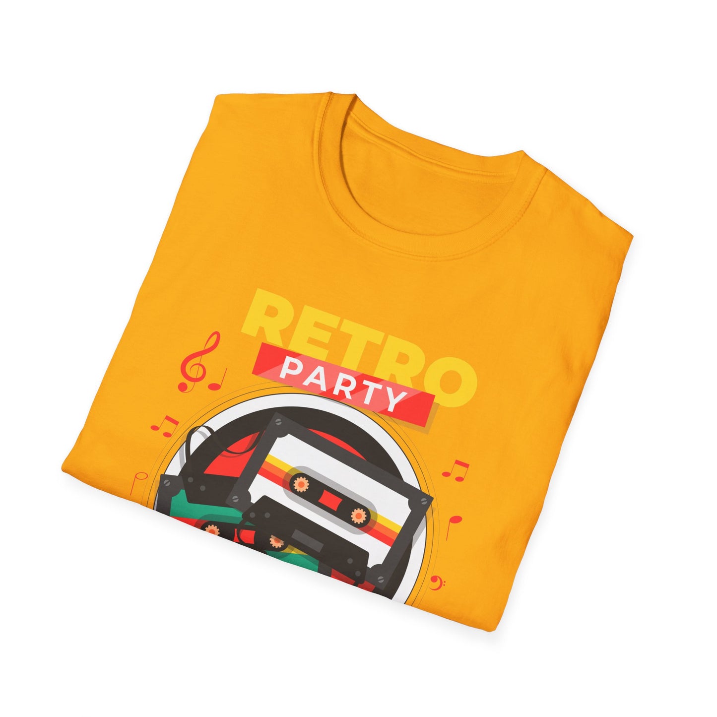 Retro Party 80's Funny Cassette Tape Vintage T-Shirt for Men Women