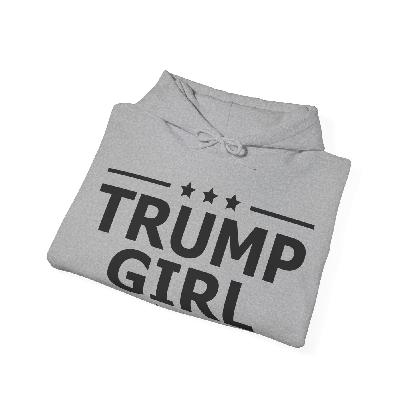 Cute Trump Girl Republican US Flag 2024 Vintage Vote Hoodie