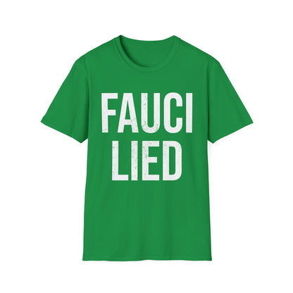 Fauci Lied People Died Fire Vintage T-Shirt for Men Women