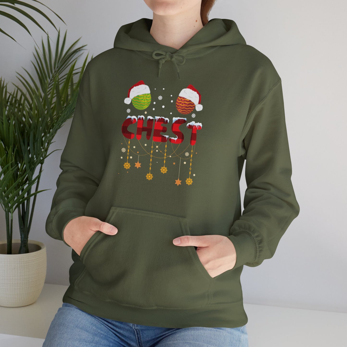 Chest Nuts Matching Chestnuts Funny Christmas Couples Chests Hoodie