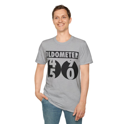 Funny Oldometer Odometer 50th Birthday Gift 50 yrs Old Joke T-Shirt For Men Women T-Shirt