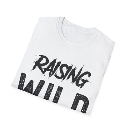 Womens Raising Wild Things Mom Cute Mothers Day Birthday T-Shirt