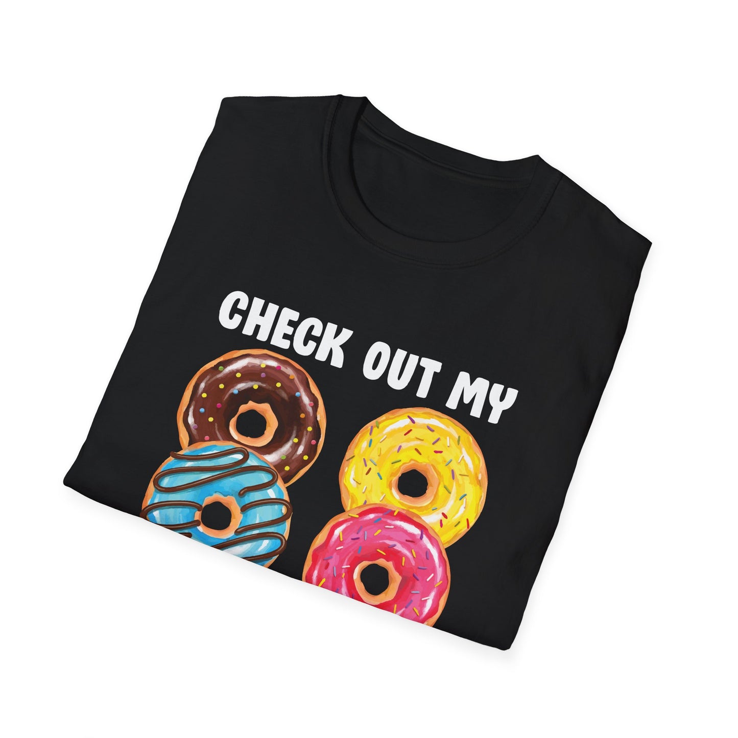 Funny Check Out My Six Pack Donut Gym Foodie T-Shirt