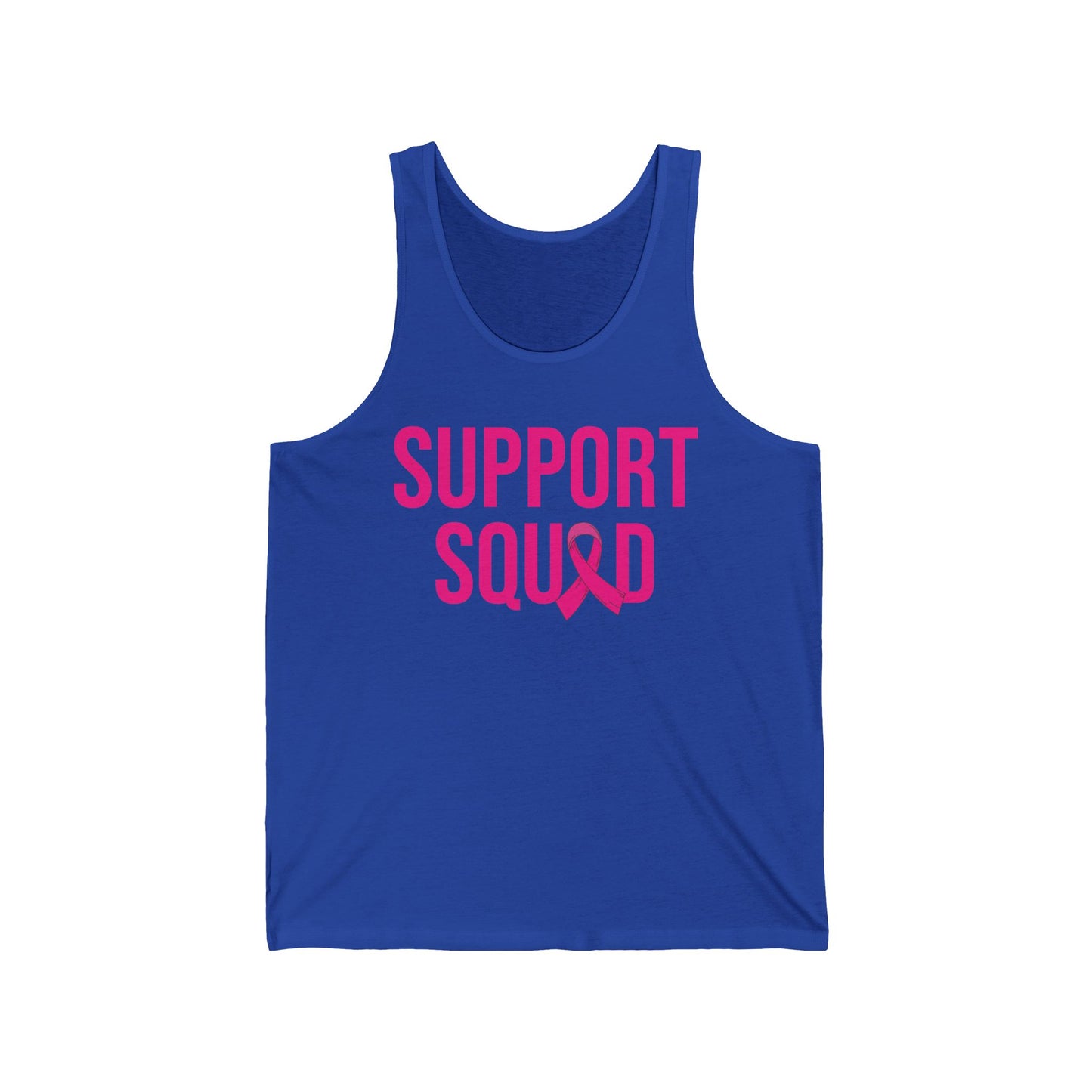 Support Squad Breast Cancer Warrior Awareness October Pink Tank Top