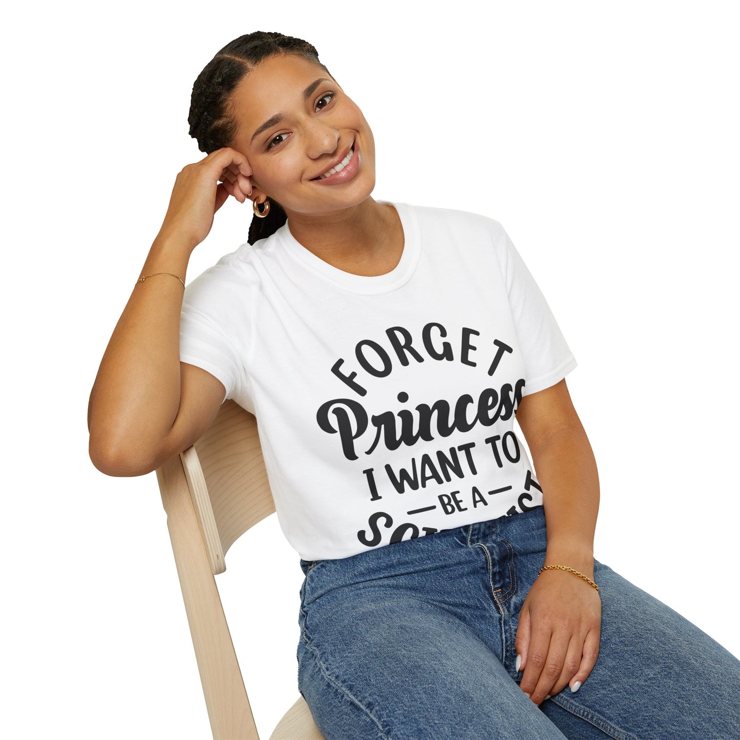 Funny Forget Princess I Want To Be A Scientist Girl Science Goal Aim T-Shirt