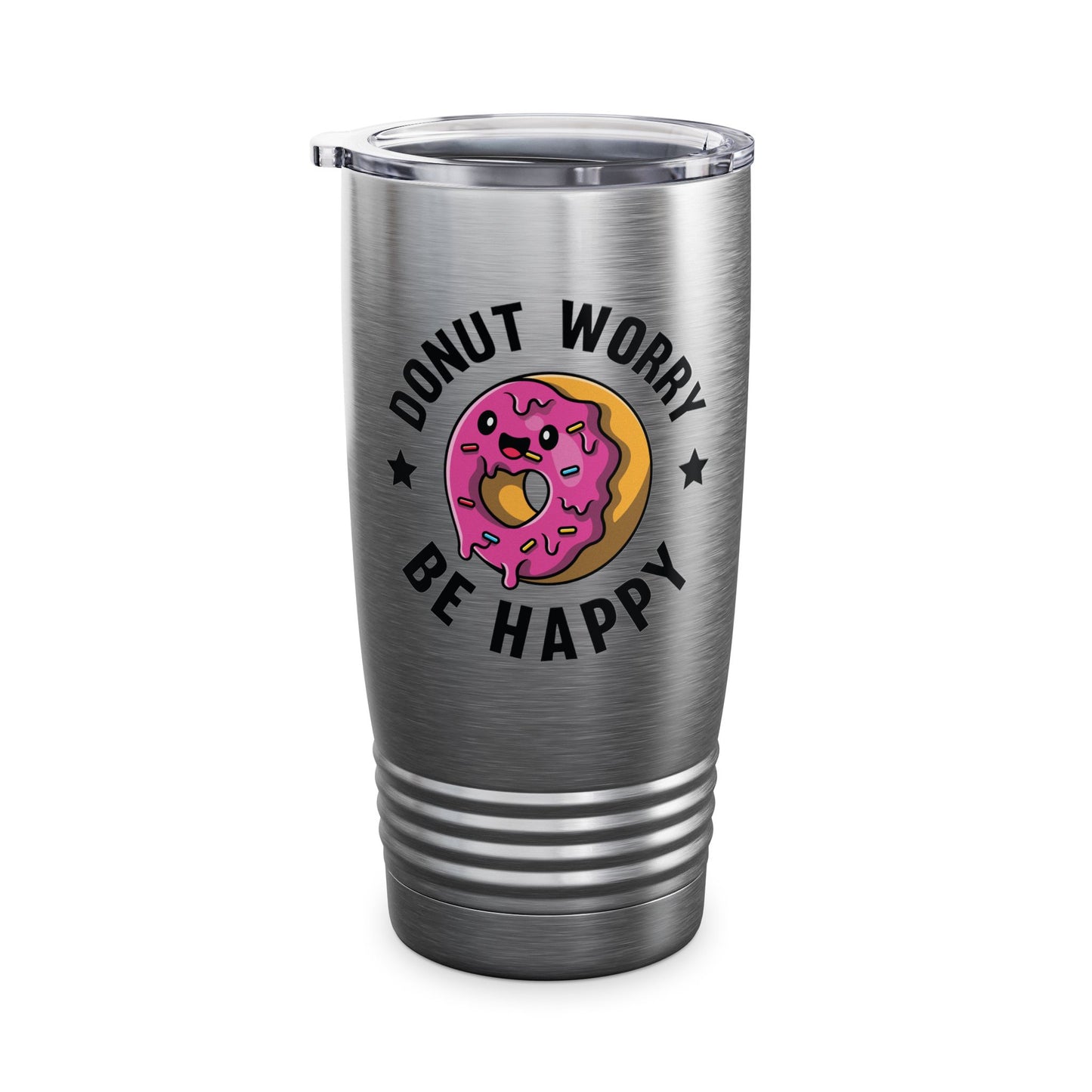 Funny Donut Worry Be Happy Foodie Donut Lovers Tumbler For Men Women Tumbler