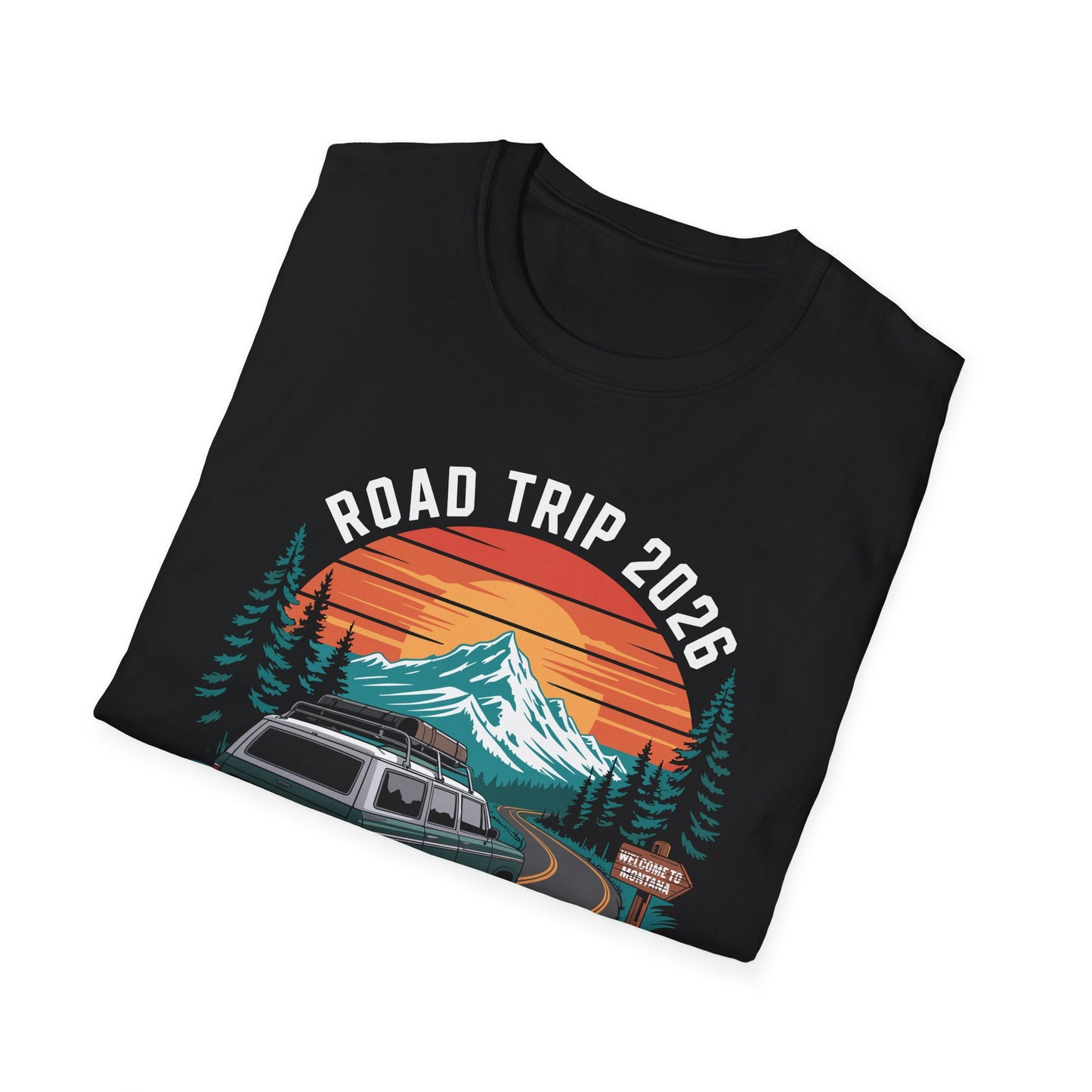 Yellowstone Road Trip 2026 Family National Park T-Shirt For Men Women