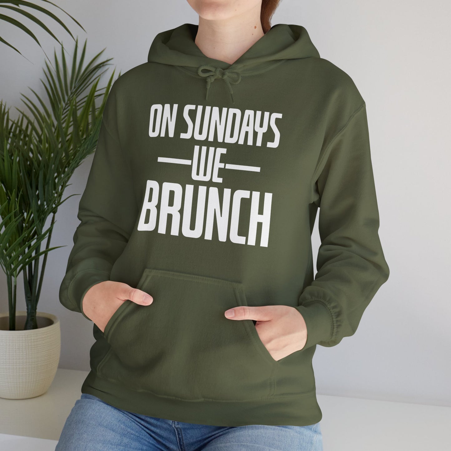 On Sundays We Brunch Friend Gift Sunday Weekend Hoodie  Men Women