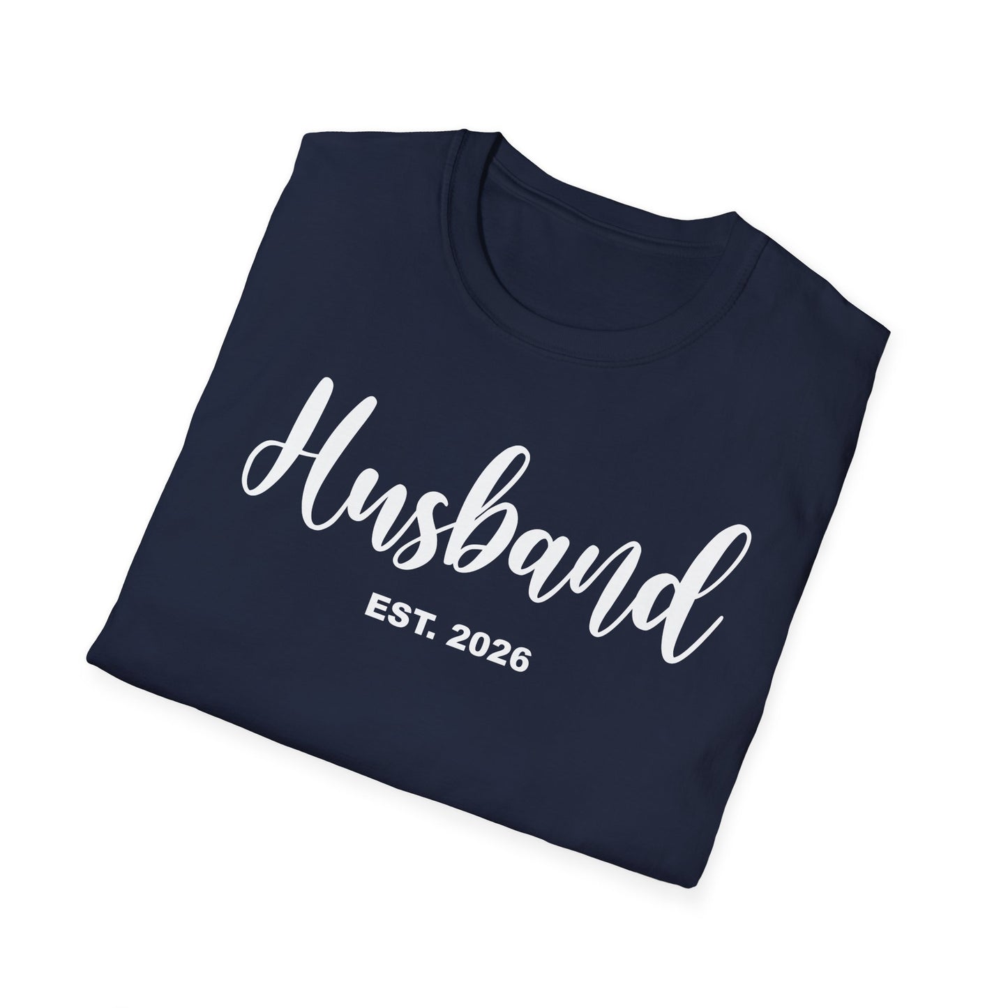 Husband Est 2026 Married Hubby Wife Honeymoon Couple Wedding T-Shirt