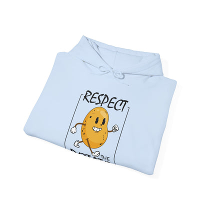 Funny Respect The Potato Gift Men Cute Root Vegetable Lovers Vegan Hoodie For Men Women Hoodie