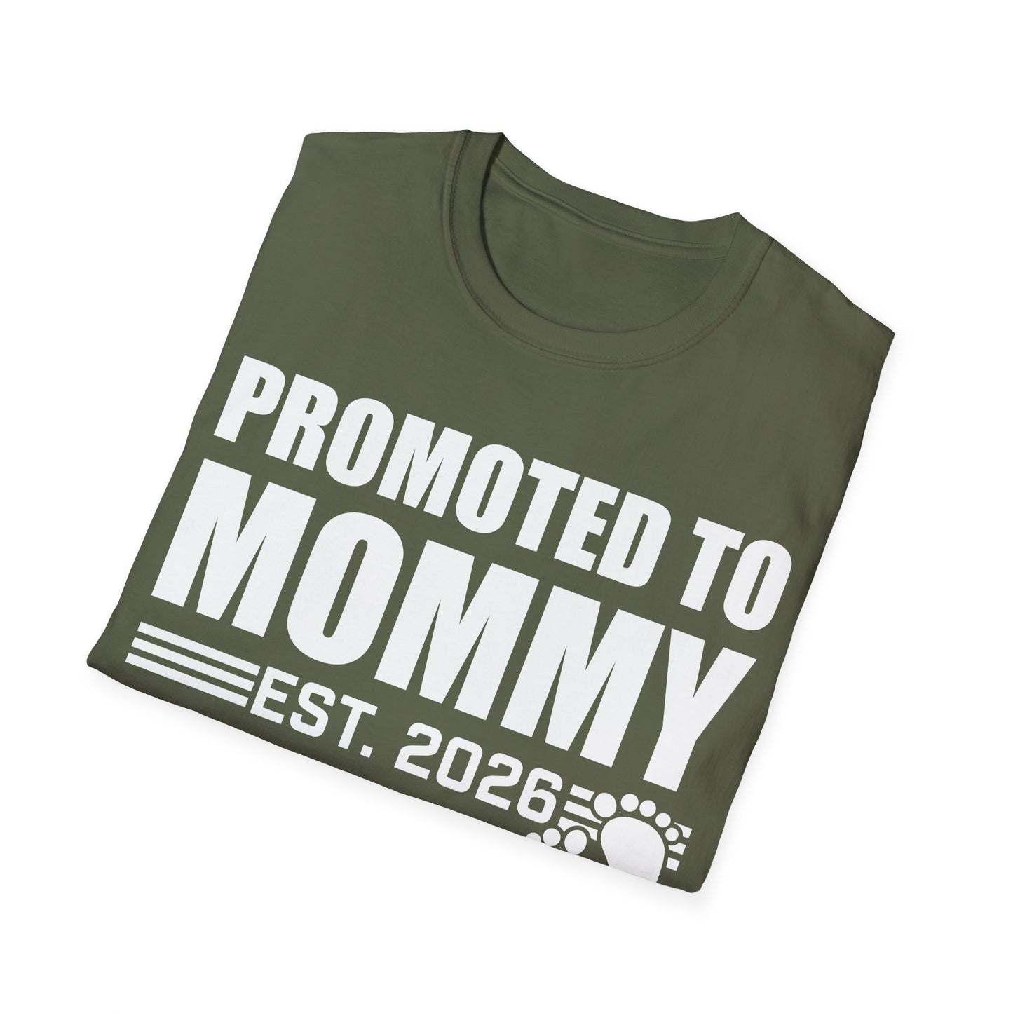 Promoted To Mommy 2026 Pregnancy Announcement Mothers Day Mom To Be T-shirt