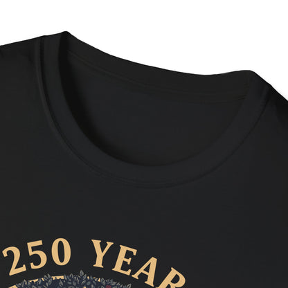 250 Years Faith and Freedom Christian USA 250th Anniversary T-Shirt