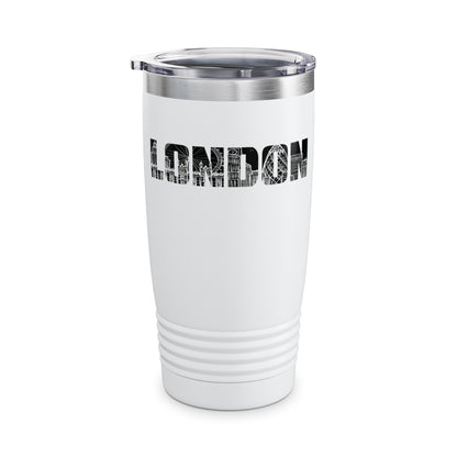 London England Souvenir Flag Phonebooth Double-Decker Bus Tumbler For Men Women Tumbler