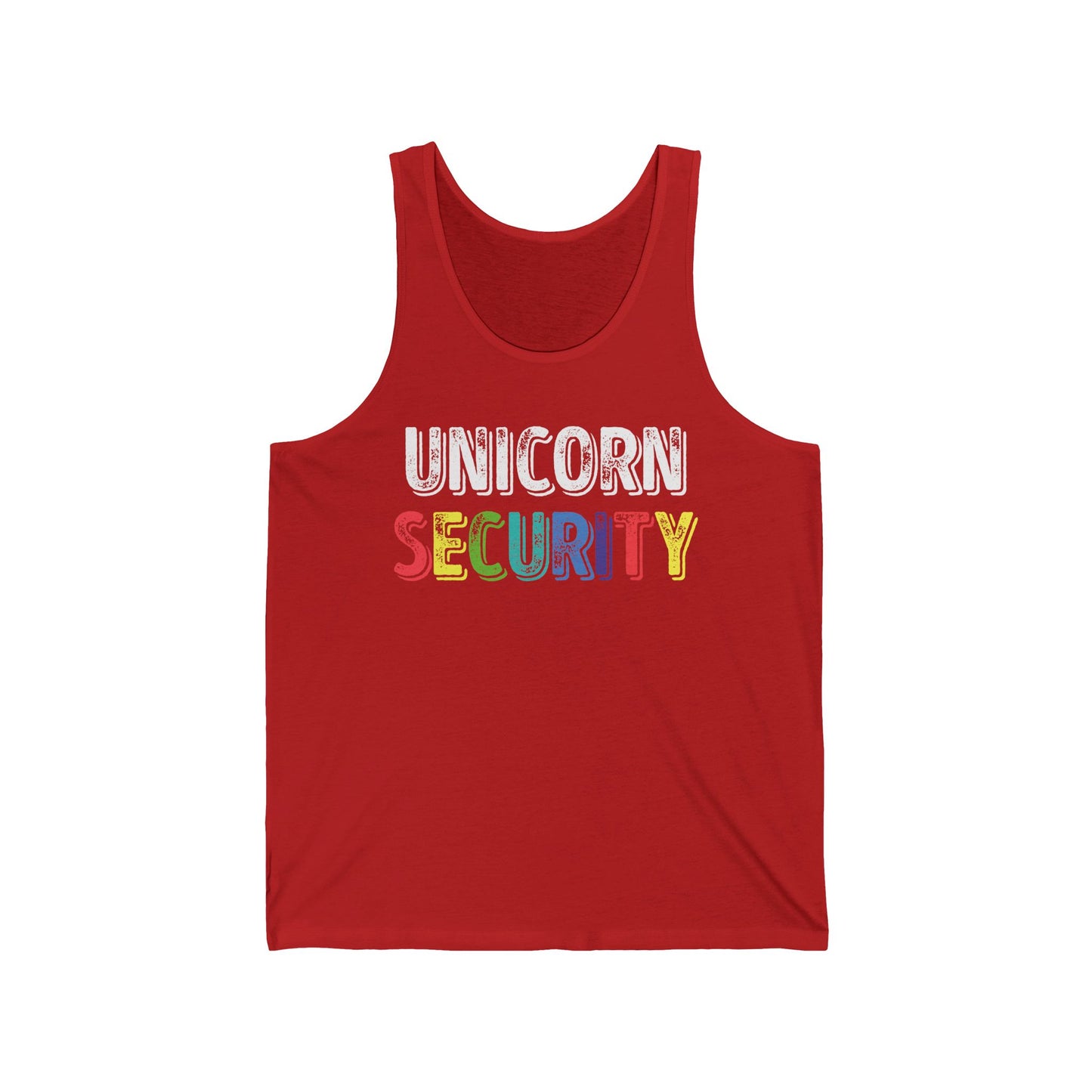 Funny Unicorn Security Costume Police Tank Top Men Women Kids