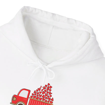 Funny Loads of Love Tractor Cute Valentines Day Truck Hoodie