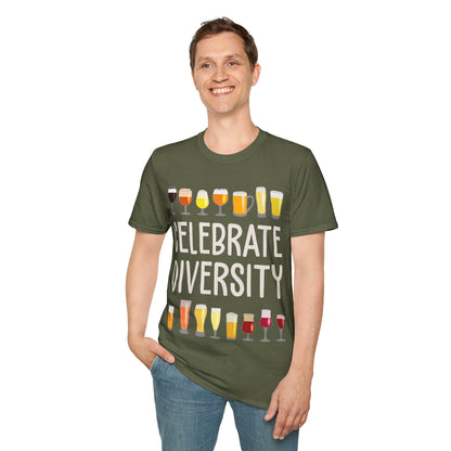 Funny Celebrate Diversity Craft Beer Drinking Weekend T-Shirt