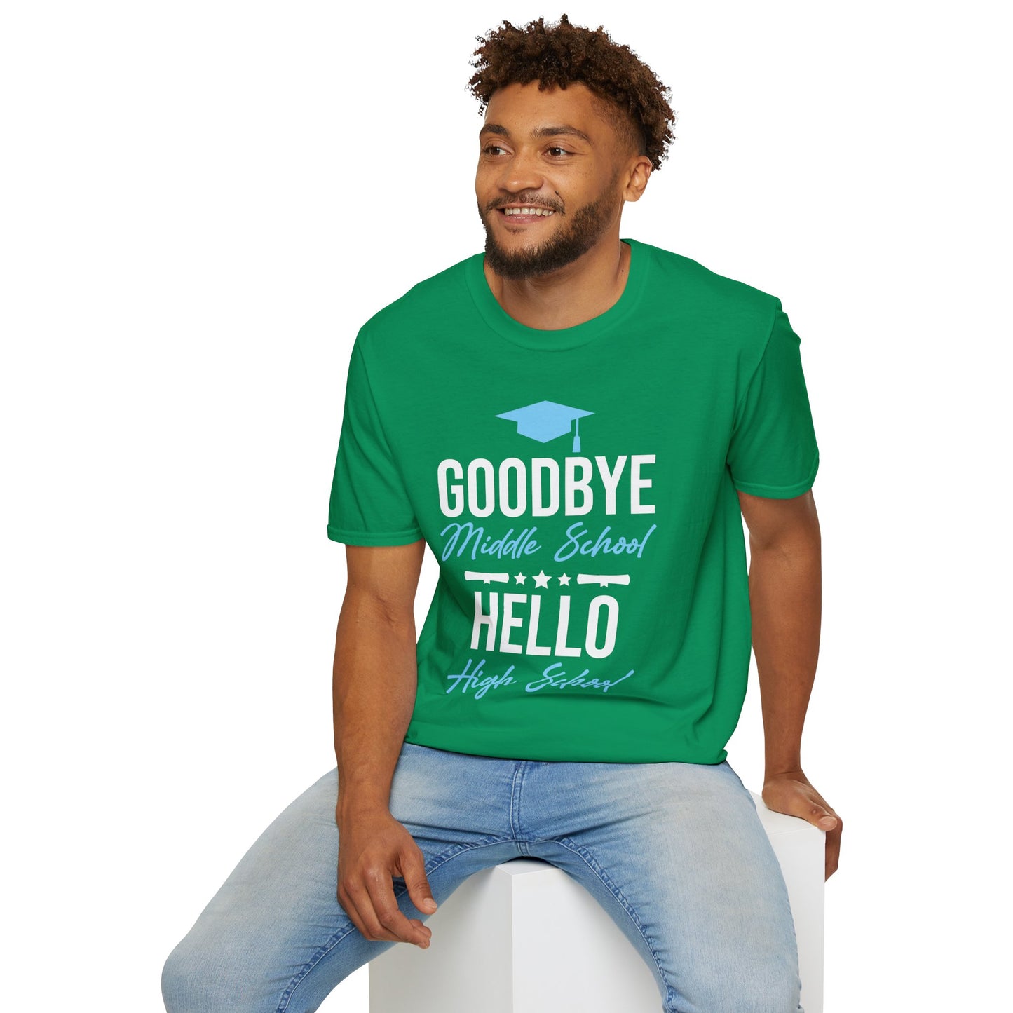 Goodbye Middle School Hello High School Funny Graduation T-Shirt
