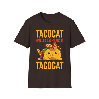 Funny Tacocat Spelled Backwards is Tacocat Cat Food Foodie T-Shirt