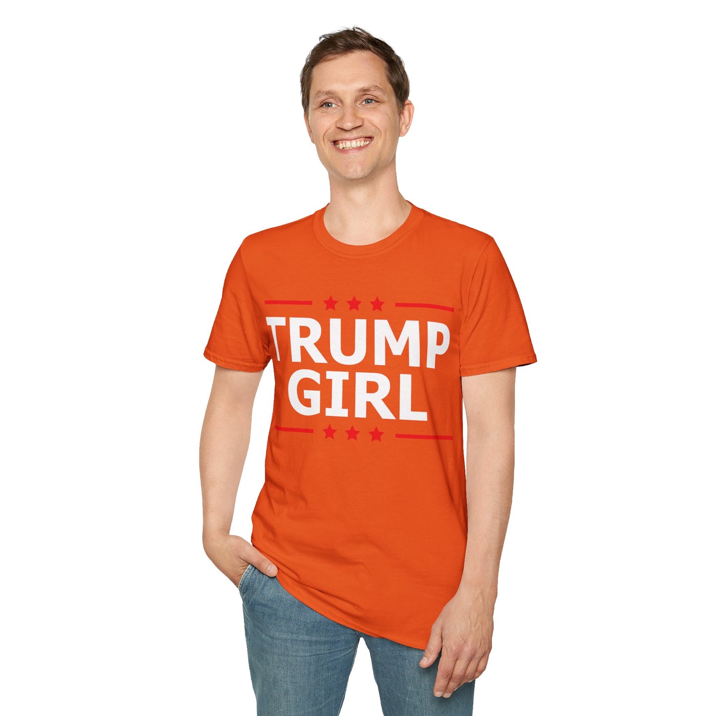 Cute Trump Girl Republican US Flag 2024 Vintage Vote T-Shirt