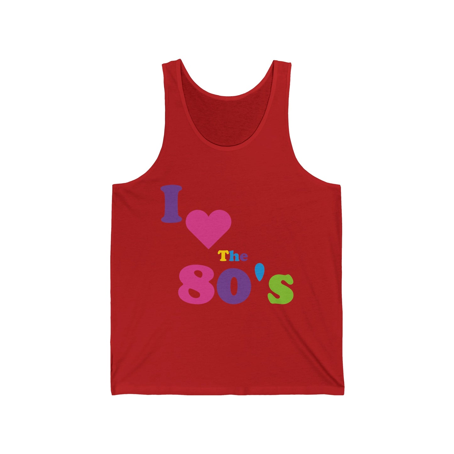 Women I Love The 80s Tops Disco 80s Costumes Retro Tank Tops For Men Women