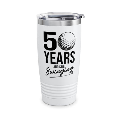 50 Years And Still Swinging 50th Birthday Funny Golf Club Tumbler