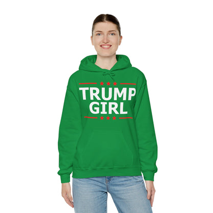 Cute Trump Girl Republican US Flag 2024 Vintage Vote Hoodie