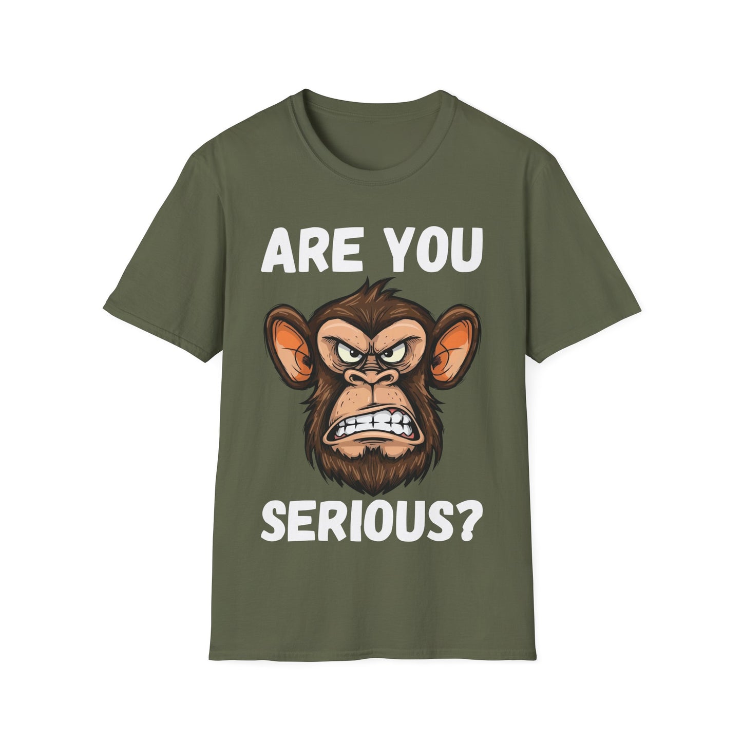 Humor are You Serious Grumpy Funny Monkey Meme T-Shirt