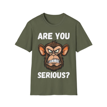 Humor are You Serious Grumpy Funny Monkey Meme T-Shirt