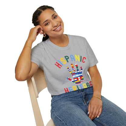 Hispanic Heritage Month Hand Flags Countries  T-Shirt Men Women Kids