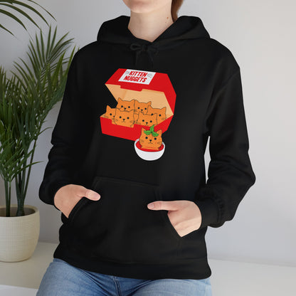 Funny Kitten Nuggets Food Pun Cat Lover Gift Chicken Nuggets Hoodie For Men Women Hoodie