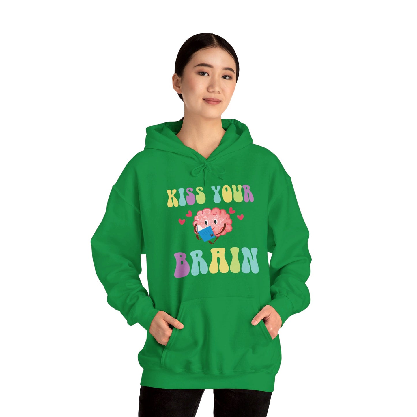 Funny Back To School Kiss Your Brain Cute Teacher Appreciation Hoodie For Men Women Hoodie