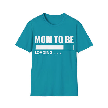 Funny Mom To Be Soon Loading Bar Mothers Day Tshirt Women