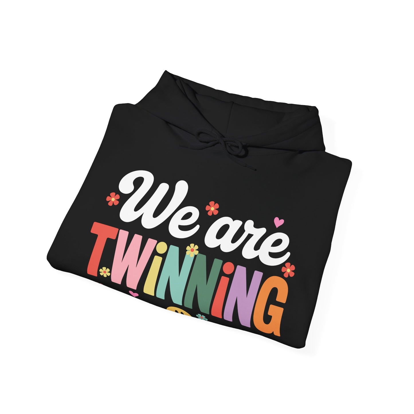 We're Twinning With My Bestie Twin Day Spirit Week Retro 70s Hoodie For Men Women