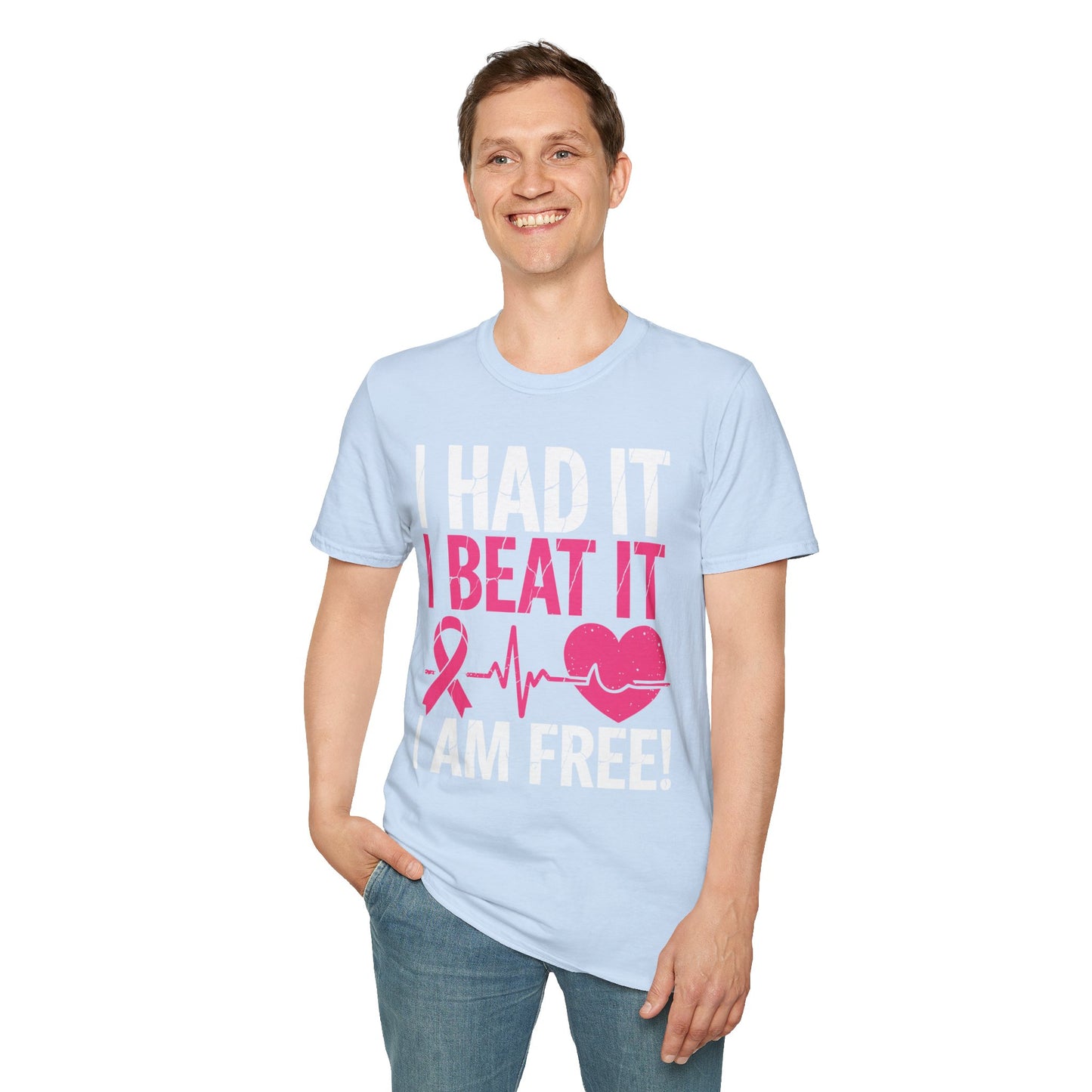 Funny I Had It I Beat It I Am Free Breast Cancer Survivor T-Shirt For Men Women