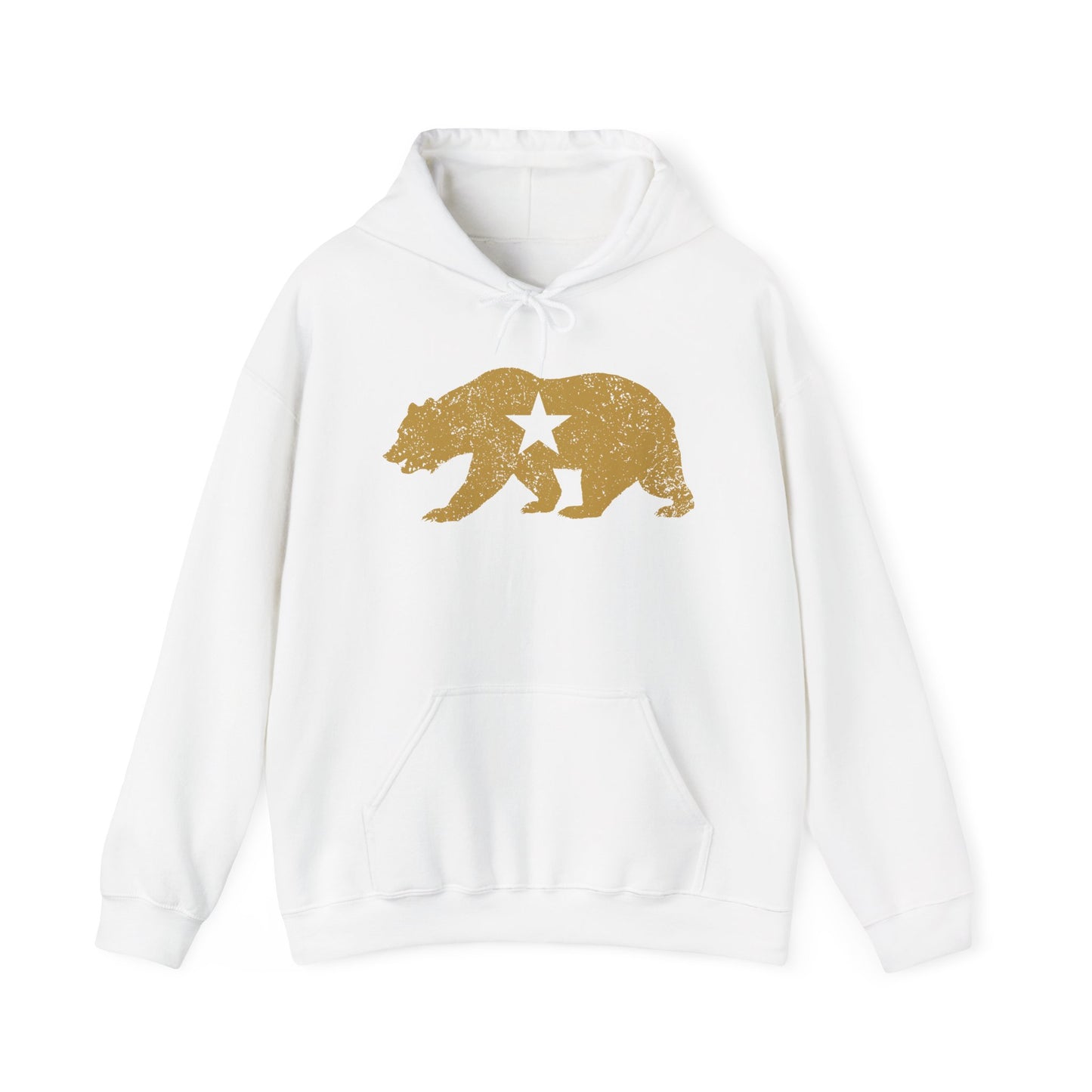 California Golden State Bear Vintage Distressed Graphic Hoodie