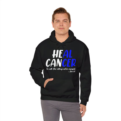 Colon Cancer Faith Bible Verse CRC Awareness Support Heal Family Hoodie For Men Women