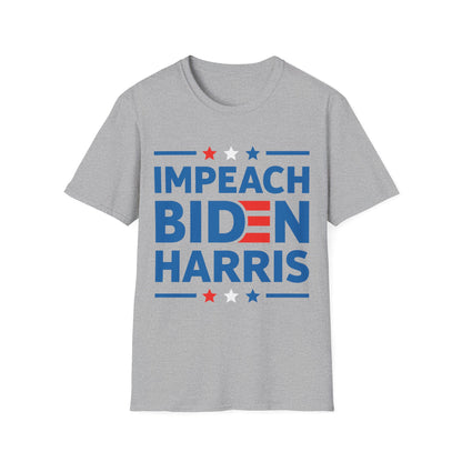 Mens Impeach Biden Harris Anti-Biden Election Funny Political T-Shirt Men Women