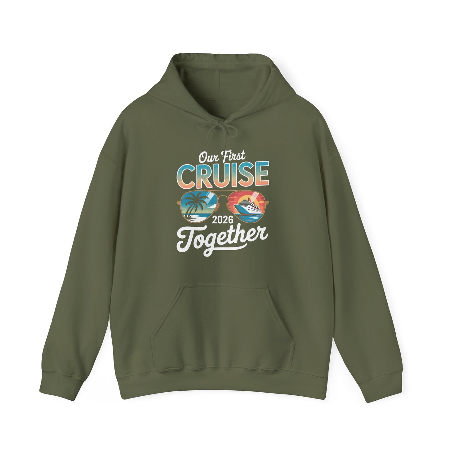 Our First Cruise 2026 Together Cute Matching Couples Cruise Hoodie For Men Women