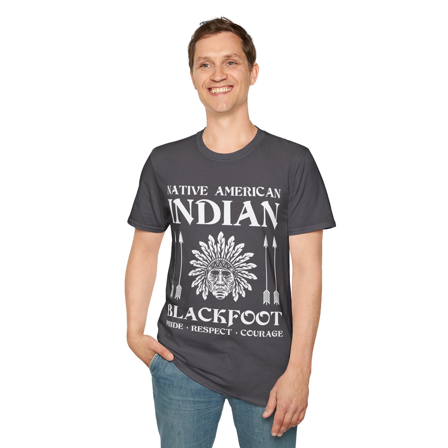 Blackfoot Native American Indian Pride Respect Courage Indigenous Tribe T-Shirt