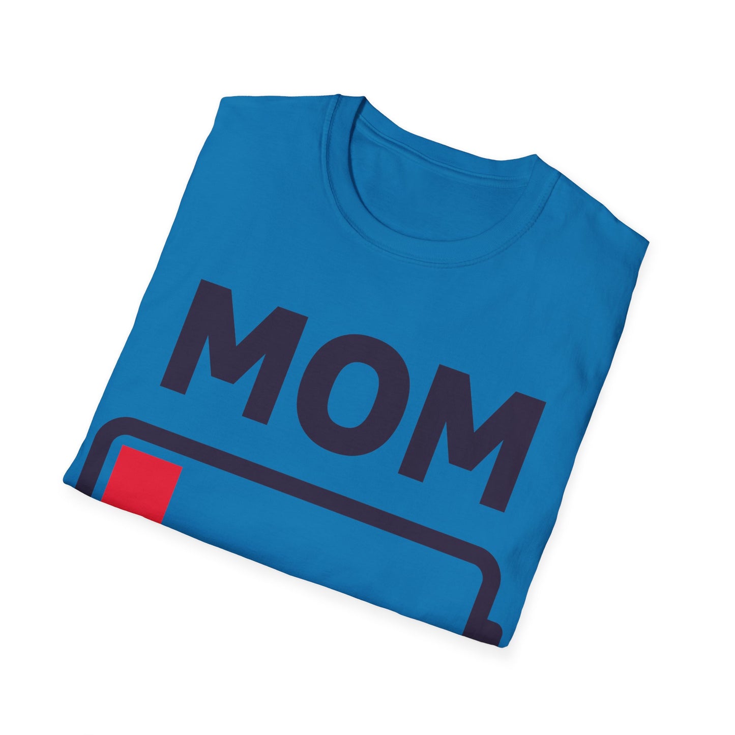 Funny Mom Tired Low Battery Mothers Day T-Shirt