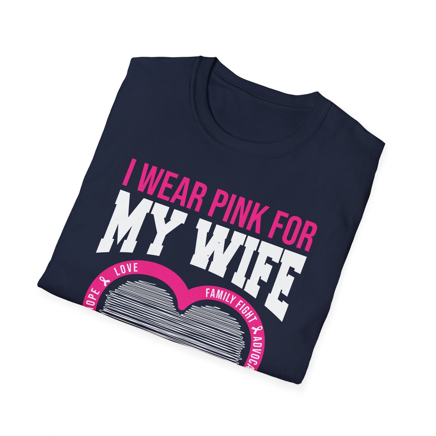 Husband Men I Wear Pink for My Wife Breast Cancer Awareness T-Shirt