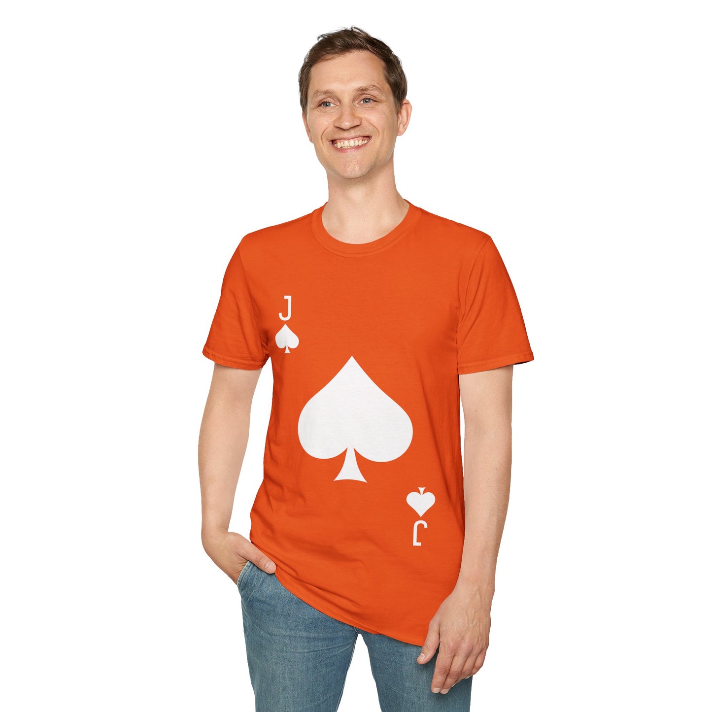 Jack of Spades Deck of Cards Halloween Costume  T-Shirt For Men