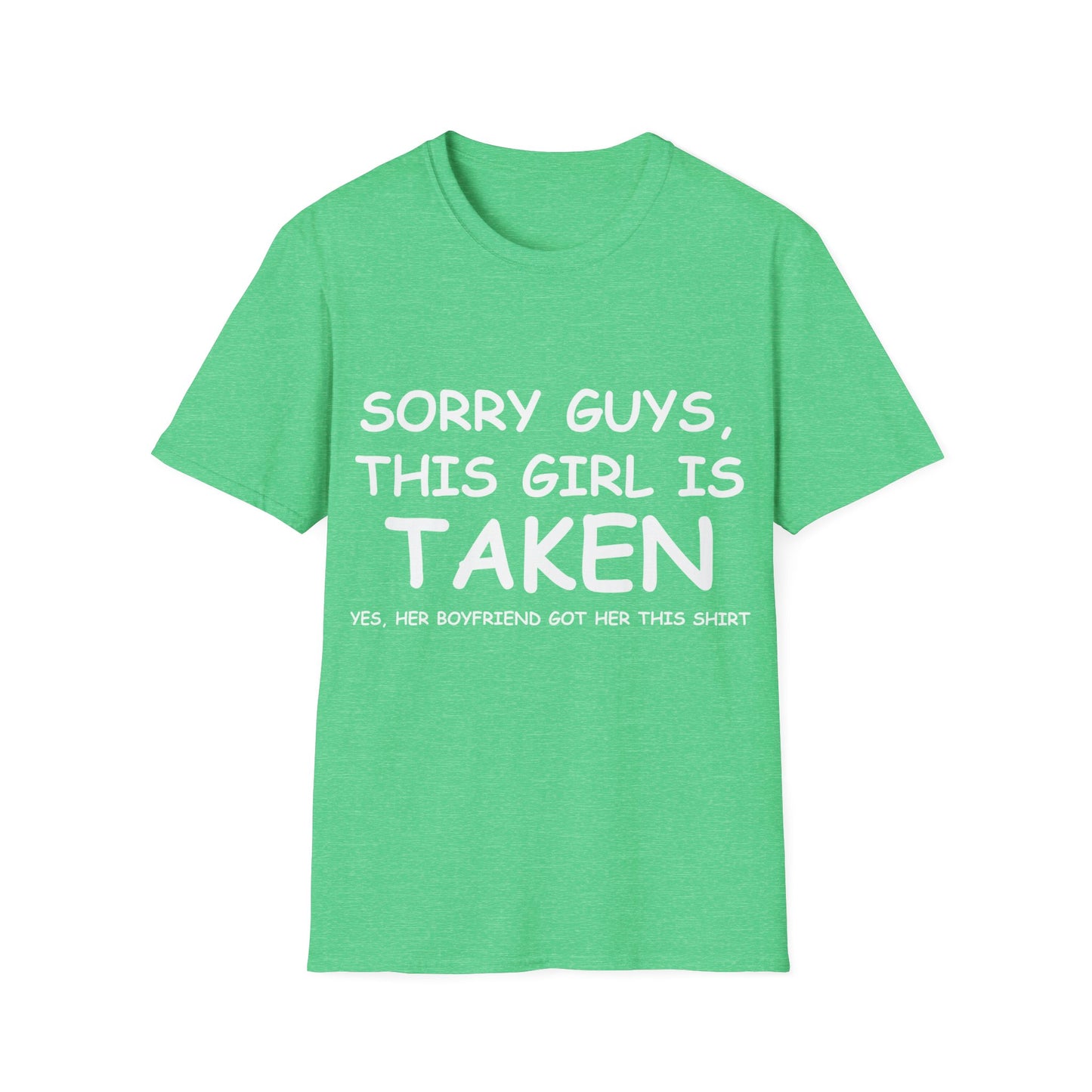 Funny Cute Sorry Im Taken Girlfriend Tshirt from Boyfriend t-Shirt for Men Women