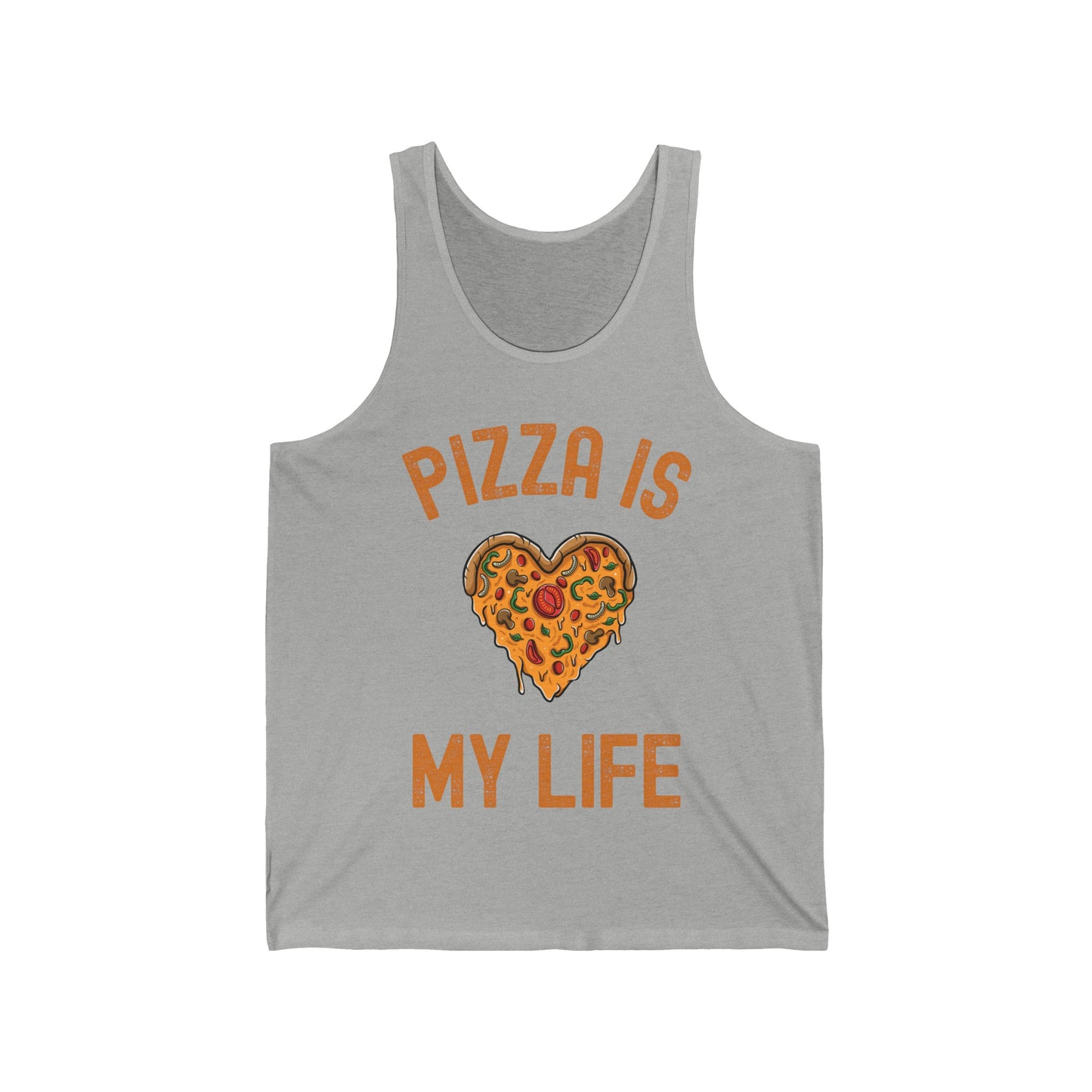 Funny Pizza is My Life Food Lovers Foodie Tank Tops For Men Women