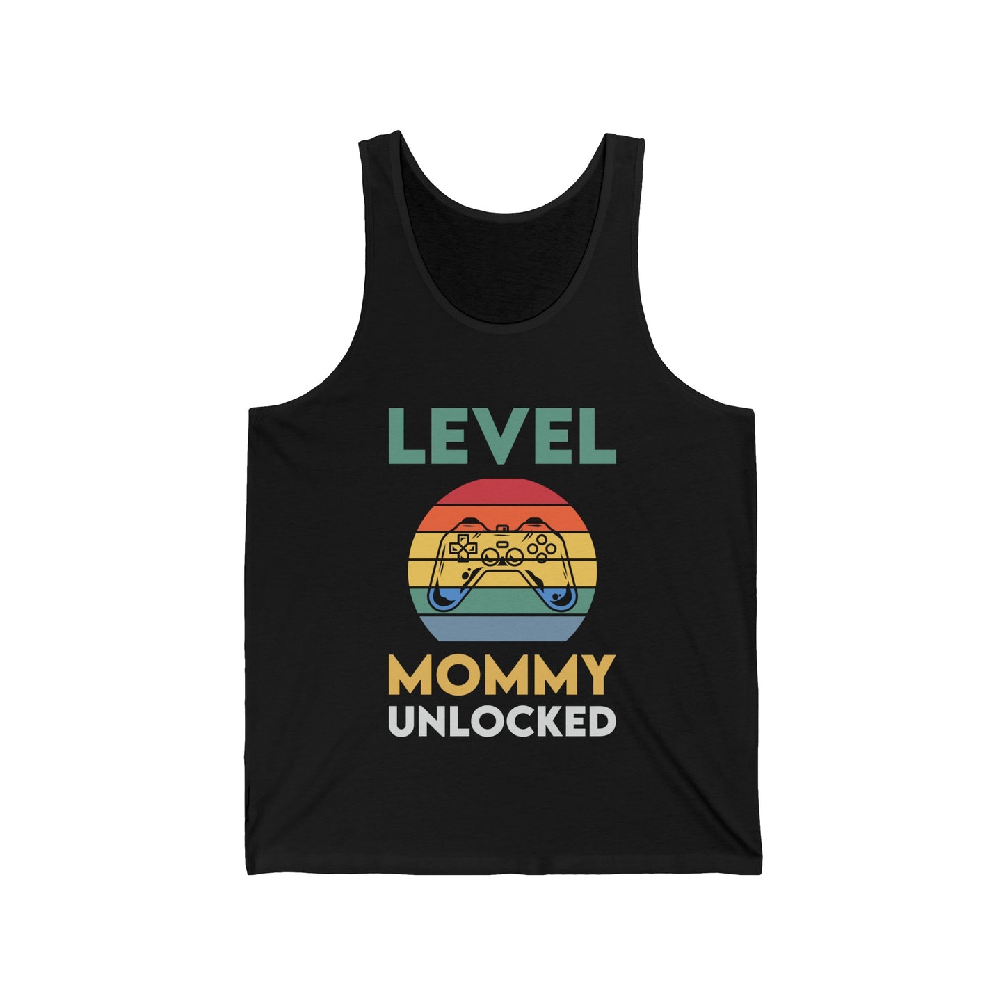 Funny Level Mommy Unlocked Soon Mom to Be Mothers Day Gamer Gaming Tank Tops