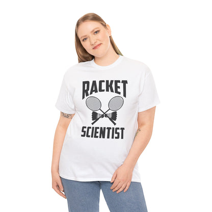 Funny Badminton Player Shirt Racket Scientist Badminton Gift T-Shirt for Men Women